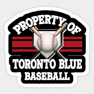 Proud Name Toronto Graphic Property Vintage Baseball Sticker